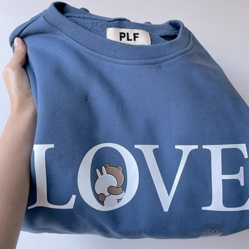 Line Friends : Blue Love & Kisses Sweatshirt | Size M | NWT
